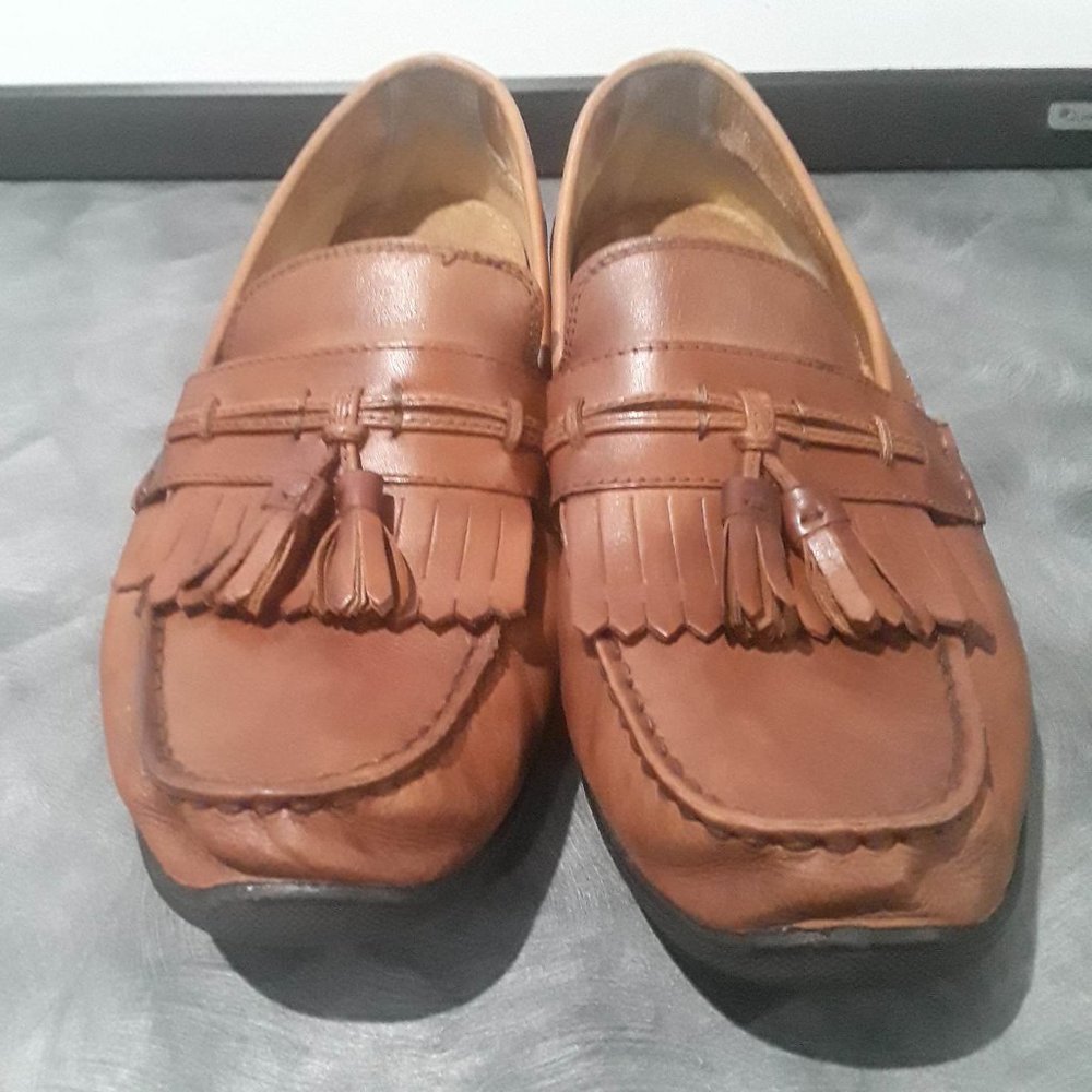 MEN'S DOCKERS LANDRUM SLIP-ON LOAFER - CLASSIC KILTIE TASSELS - LEATHER UPPER 9M